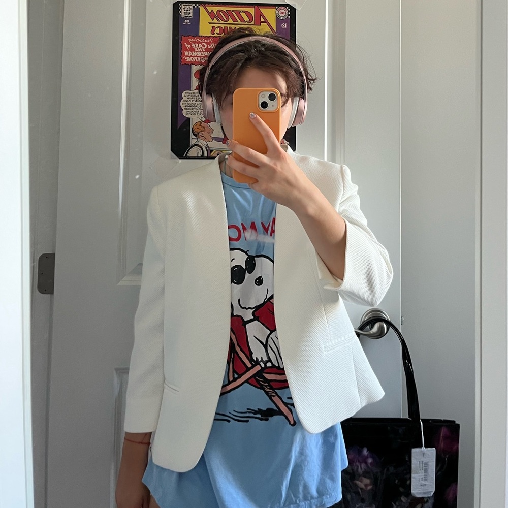 White blazer